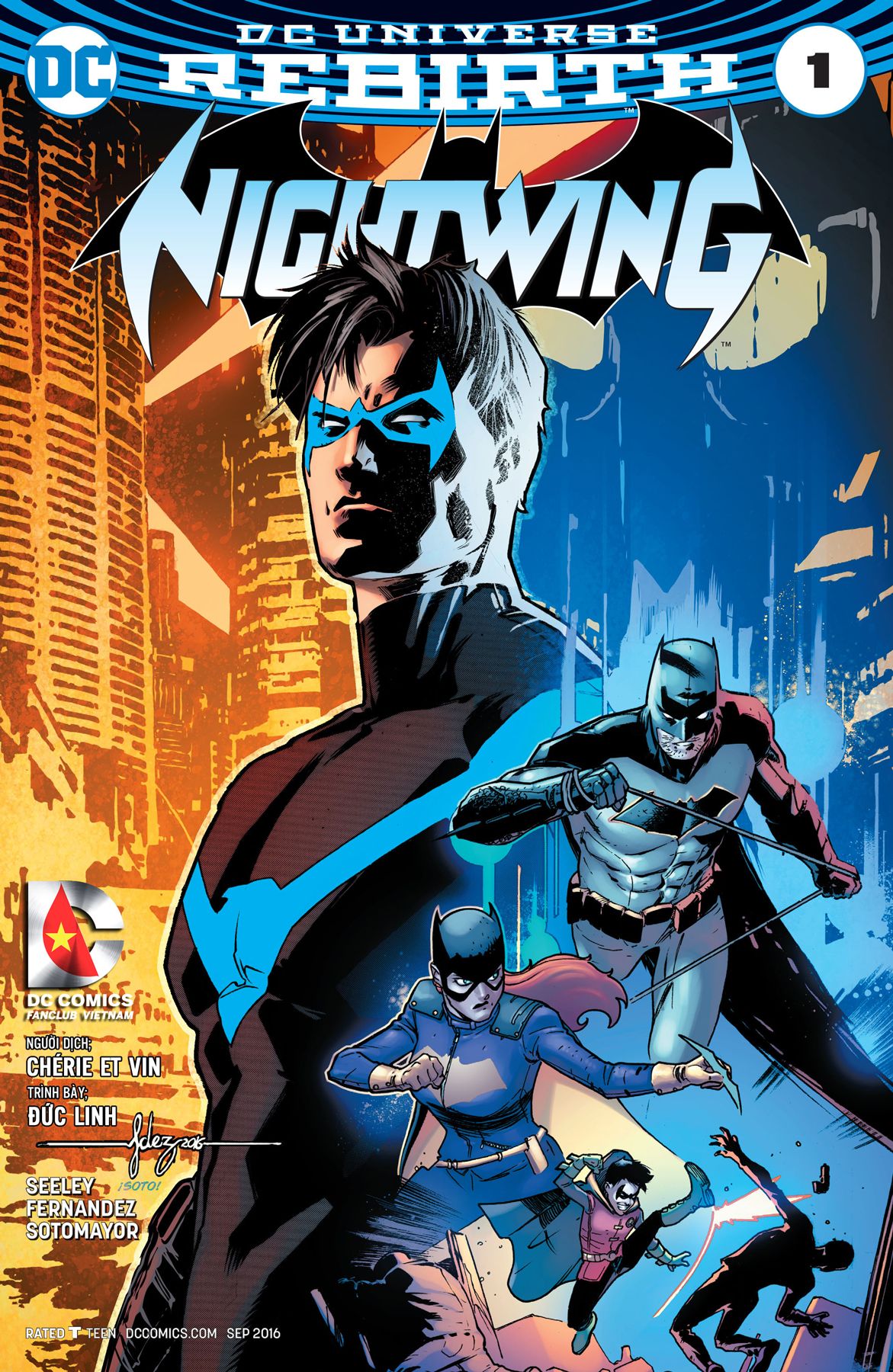 Bìa truyện Nightwing Rebirth (2016)